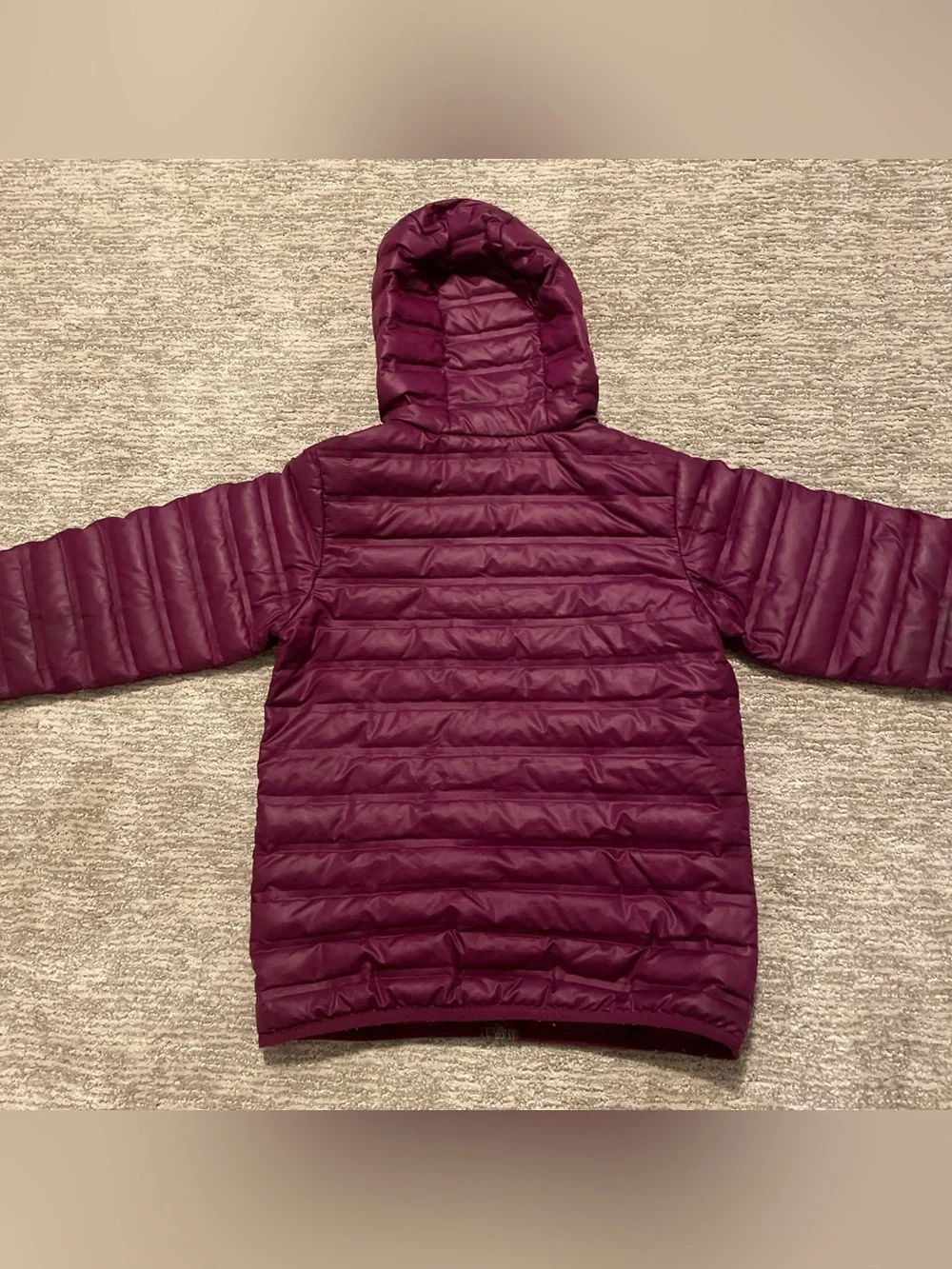 Columbia Down Puffer Jacket Magenta Youth Size Medium 10/12 Lightweight Full-Zip